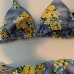 Two-Piece Floral Bikini with adjustable straps
